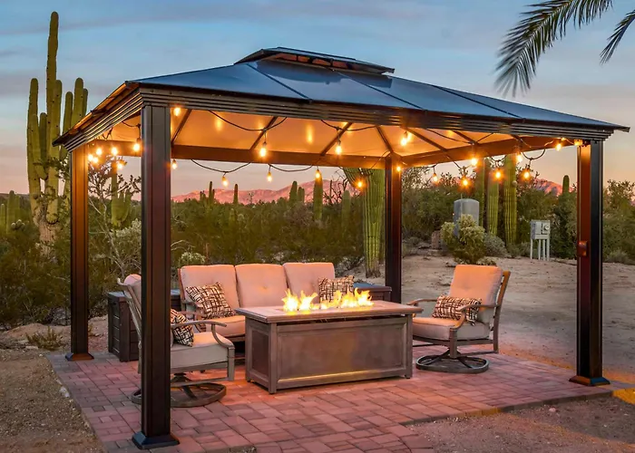 Classy Tucson Escape W/ Fire Pit On 5 Acres!